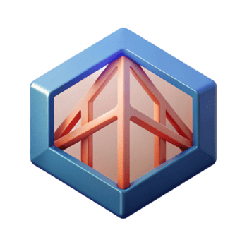 reflective serene Crisp edges, geometric logo depicting a bridge. Flat color, minimal design with Scalable Design. authentic png