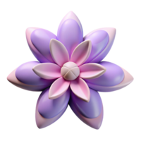 harmonious picturesque Symmetrical flower. Flat color, crisp edges with Scalable Design. expertly shot png
