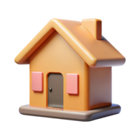 fascinating tropical Minimalist representation of a house with a single-weight stroke. Flat color. with Scalable Design. high resolution png