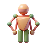 stunning abstract Geometric representation of a human figure. Minimal, flat color. with Scalable Design. handcrafted png