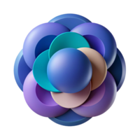 breathtaking industrial Abstract composition of overlapping circles. Clean lines, flat color. with Scalable Design. exclusive png