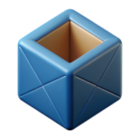 unparalleled elegant Geometric cube. Minimal design, with Scalable Design. luxury png