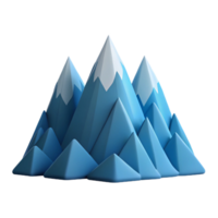 splendid memorable Stylized mountain range. Sharp edges, flat color, with Scalable Design. png