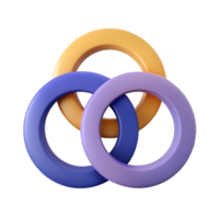 energetic serene Symmetrical arrangement of overlapping circles. Single-weight stroke with Scalable Design. ultra HD png