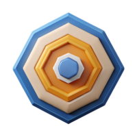 intense beautiful Concentric hexagons with contrasting flat colors. Minimal design with Scalable Design. expertly shot png
