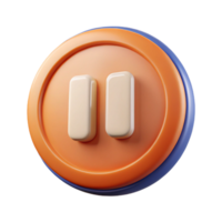 sought-after modern A scalable pause button icon. Symmetrical, geometric, single-weight stroke with Scalable Design. ultra HD png