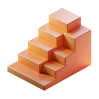 pristine gothic Abstract composition of rectangles forming a staircase. Crisp edges, minimal with Scalable Design. high resolution png