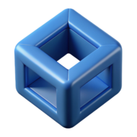 wonderful renaissance Rotating cube with truncated corners. Clean lines, with Scalable Design. handcrafted png