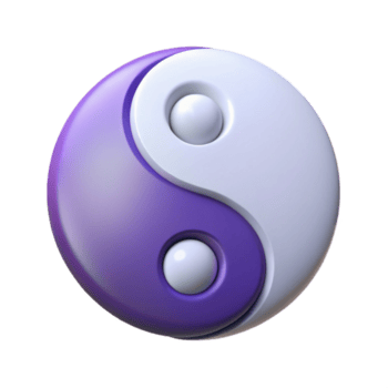 senza tempo Rinascimento simmetrico schema di un' Yin Yang simbolo. croccante bordi, piatto colore, minimo con scalabile design. magistralmente catturato png