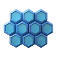 melancholic fascinating Symmetrical arrangement of hexagons forming a honeycomb. Flat color, crisp edges with Scalable Design. refined png