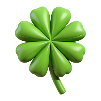 calma impressionante simétrico esboço do uma quatro folhas trevo. fresco arestas, plano cor, mínimo com escalável Projeto. habilmente tiro png