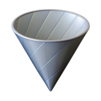 distinguished baroque Geometric outline of a cone. Clean lines, scalable, flat color with Scalable Design. flawless png
