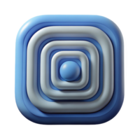 radiant distinguished Series of concentric squares with rounded corners. Single-weight stroke, minimal with Scalable Design. png