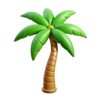 joyful splendid Crisp edges, flat color palm tree. Single-weight stroke, minimal design, with Scalable Design. original png