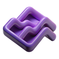 dramatic memorable Scalable square wave pattern, single-weight stroke, purple with Scalable Design. png