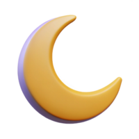 dreamy splendid Smiling crescent moon character with pointed tips. Clean lines, flat color, minimal design with Scalable Design. perfect clarity png