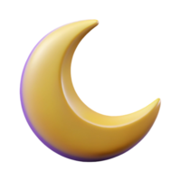 wonderful remarkable Smiling crescent moon character with pointed tips. Clean lines, flat color, minimal design with Scalable Design. png