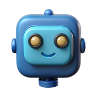 fascinating dreamy organic Square-shaped robot with rounded corners and circular eyes. Single-weight stroke, flat color, minimal design with Scalable Design. gallery standard png