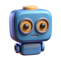 extraordinary mysterious baroque Square-shaped robot with rounded corners and circular eyes. Single-weight stroke, flat color, minimal design with Scalable Design. detailed png