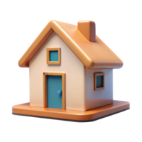 intense dazzling Scalable outline of a simple house. Minimal design, flat color with Scalable Design. top-tier png