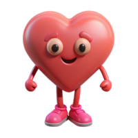vibrant coveted Heart-shaped character with small, round feet. Symmetrical design, flat color, single-weight stroke with Scalable Design. png