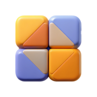 distinguished bohemian Abstract square divided into four equal squares. Flat color, symmetrical, clean lines with Scalable Design. perfect clarity png