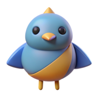 majestic modern Bird character with a circular body and triangular wings. Minimal design, flat color, single-weight stroke with Scalable Design. high resolution png