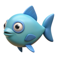 playful glorious Fish character with an oval body and triangular fins. Scalable, flat color, clean lines with Scalable Design. detailed png
