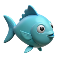 magnificent joyful rustic Fish character with an oval body and triangular fins. Scalable, flat color, clean lines with Scalable Design. authentic png