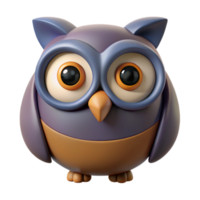 immaculate modern Geometric owl with large circular eyes. Symmetrical design, flat color, crisp edges with Scalable Design. museum quality png