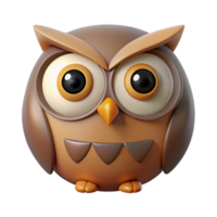 elegant dreamy coastal Geometric owl with large circular eyes. Symmetrical design, flat color, crisp edges with Scalable Design. exclusive png