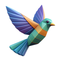 tranquil splendid Abstract bird with geometric wings. Flat color, single-weight stroke, with Scalable Design. fine detail png