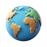 passionate sumptuous World map with highlighted continents. Single-weight stroke, flat color, minimal design with Scalable Design. refined png