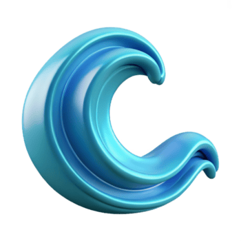 dramatic coastal Stylized fish with a triangular body and square fins. Clean lines, flat color, symmetrical design with Scalable Design. 8K png