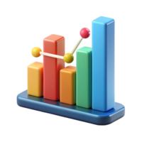 dynamic impressive Bar graph with labeled axes. Clean lines, scalable design, flat color with Scalable Design. precision png