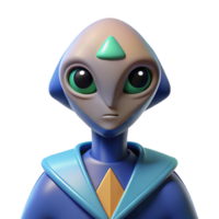 romantic pristine Abstract alien with a triangular head and oval eyes. Clean lines, flat color, symmetrical design with Scalable Design. handcrafted png