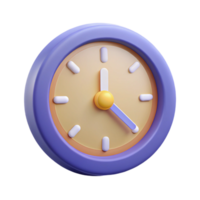 dynamic immaculate Minimal line art of a clock. Single-weight stroke, flat color, with Scalable Design. premium png
