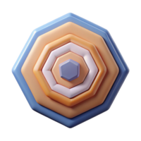 harmonious picturesque A series of concentric hexagons, single-weight stroke, flat color with Scalable Design. luxury png