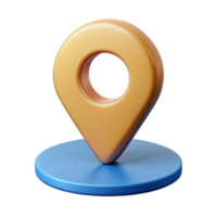 melancholic splendid Location pin icon with a circular base. Single-weight stroke, flat color, with Scalable Design. fine detail png