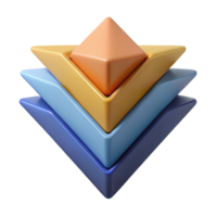memorable organic Overlapping trapezoids, flat color, scalable, geometric design with Scalable Design. detailed png