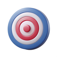 mysterious vibrant Target icon with concentric circles. Symmetrical design, flat color, minimal with Scalable Design. high resolution png