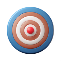 dynamic breathtaking Target icon with concentric circles. Symmetrical design, flat color, minimal with Scalable Design. high quality png