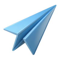 elegant standout Single-weight stroke outline of a paper airplane. Flat color, sharp edges with Scalable Design. png