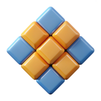 intense hypnotic Geometric pattern of squares and rectangles, flat color, crisp edges with Scalable Design. luxury png