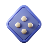magnificent peaceful minimalist Triangular badge with three dots. Minimal, flat color, with Scalable Design. luxury png