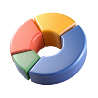 rare impressionist Circular infographic with four segments, different flat colors, clean lines with Scalable Design. original png