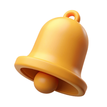 dinâmico sedutor mínimo Sino ícone com peso único AVC, afiado arestas com escalável Projeto. habilmente tiro png