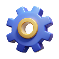 mysterious dazzling Gear icon with four cogs, symmetrical design, flat color with Scalable Design. museum quality png