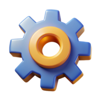 dazzling reflective baroque Gear icon with four cogs, symmetrical design, flat color with Scalable Design. premium png