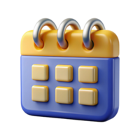 sumptuous calm tropical Calendar icon with grid layout, crisp edges, with Scalable Design. handcrafted png